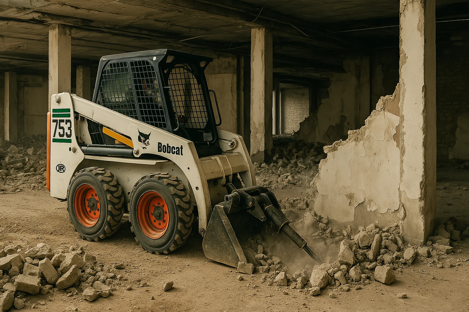 Construction waste and recycling site